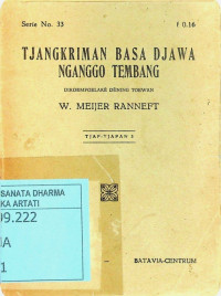 Tjangkriman basa Djawa nganggo tembang